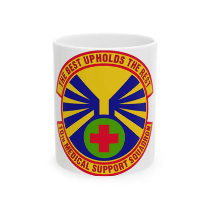 10th Medical Support Squadron (U.S. Air Force) White Coffee Mug-11oz-Go Mug Yourself