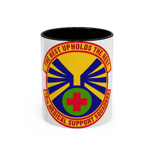 10th Medical Support Squadron (U.S. Air Force) Accent Coffee Mug 11oz Black - Go Mug Yourself