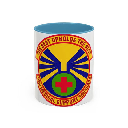 10th Medical Support Squadron (U.S. Air Force) Accent Coffee Mug 11oz Light Blue - Go Mug Yourself