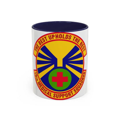 10th Medical Support Squadron (U.S. Air Force) Accent Coffee Mug 11oz Navy - Go Mug Yourself