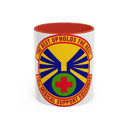 10th Medical Support Squadron (U.S. Air Force) Accent Coffee Mug 11oz Red - Go Mug Yourself