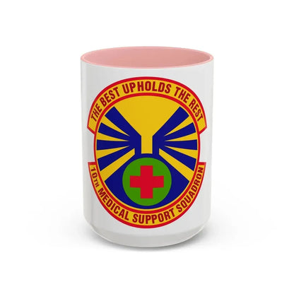 10th Medical Support Squadron (U.S. Air Force) Accent Coffee Mug 15oz Pink - Go Mug Yourself