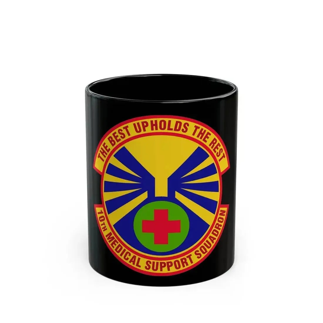 10th Medical Support Squadron (U.S. Air Force) Black Coffee Mug 11oz - Go Mug Yourself