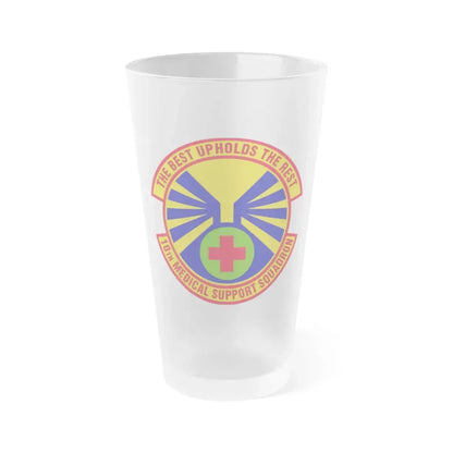 10th Medical Support Squadron (U.S. Air Force) Frosted Pint Glass 16oz 16oz Frosted - Go Mug Yourself