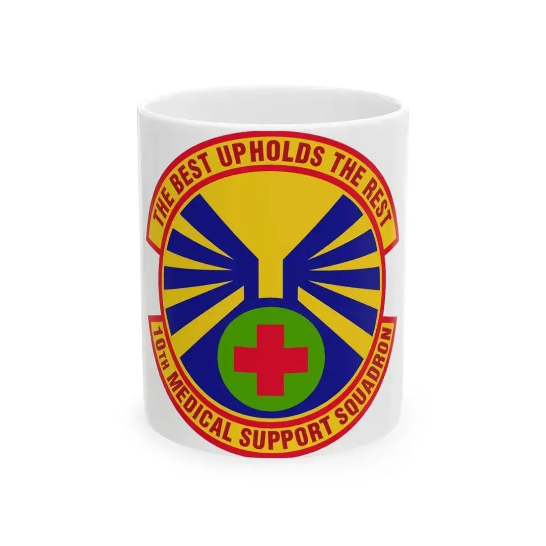 10th Medical Support Squadron (U.S. Air Force) White Coffee Mug 11oz - Go Mug Yourself