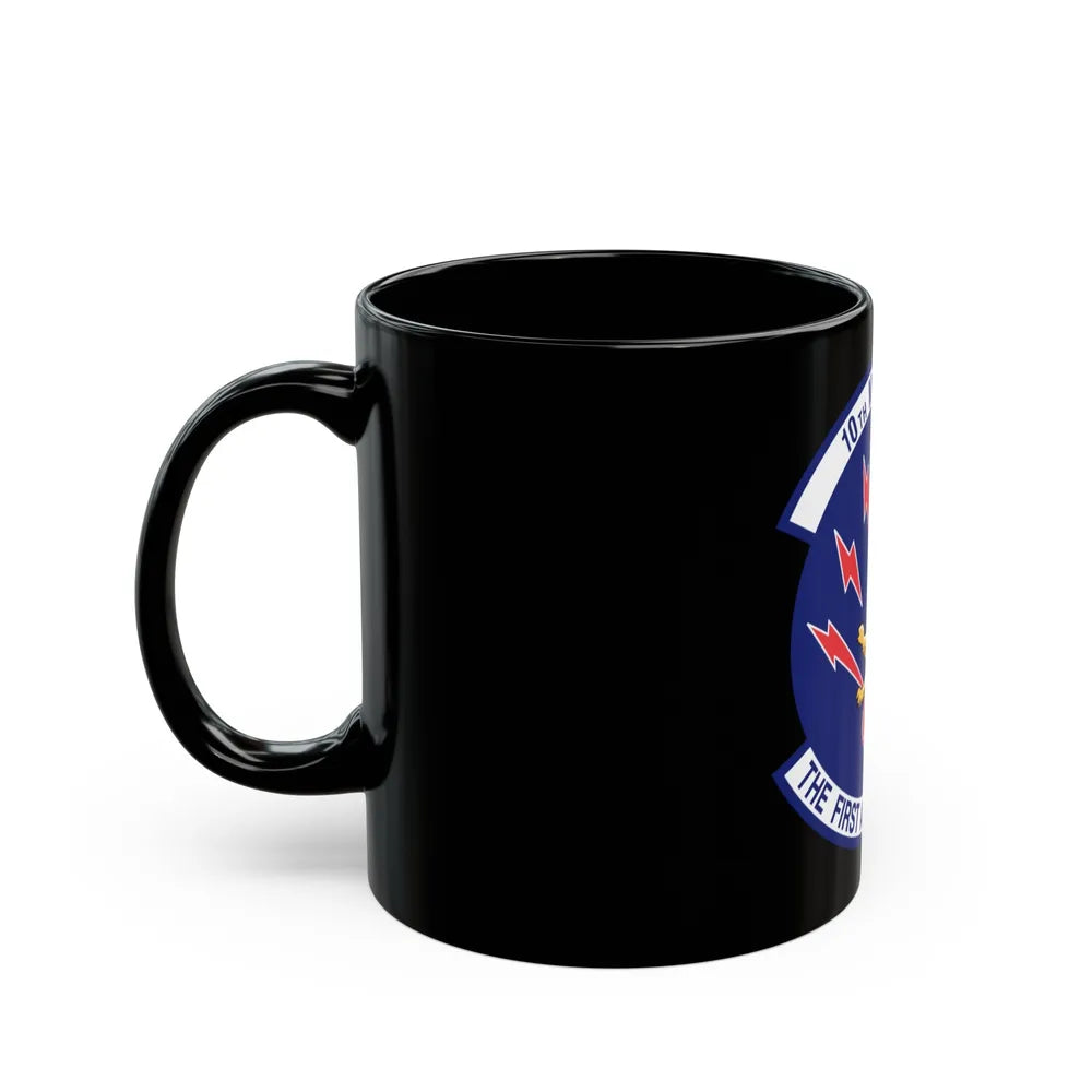 10th Missile SQ The First In The Hole (U.S. Air Force) Black Coffee Mug-Go Mug Yourself