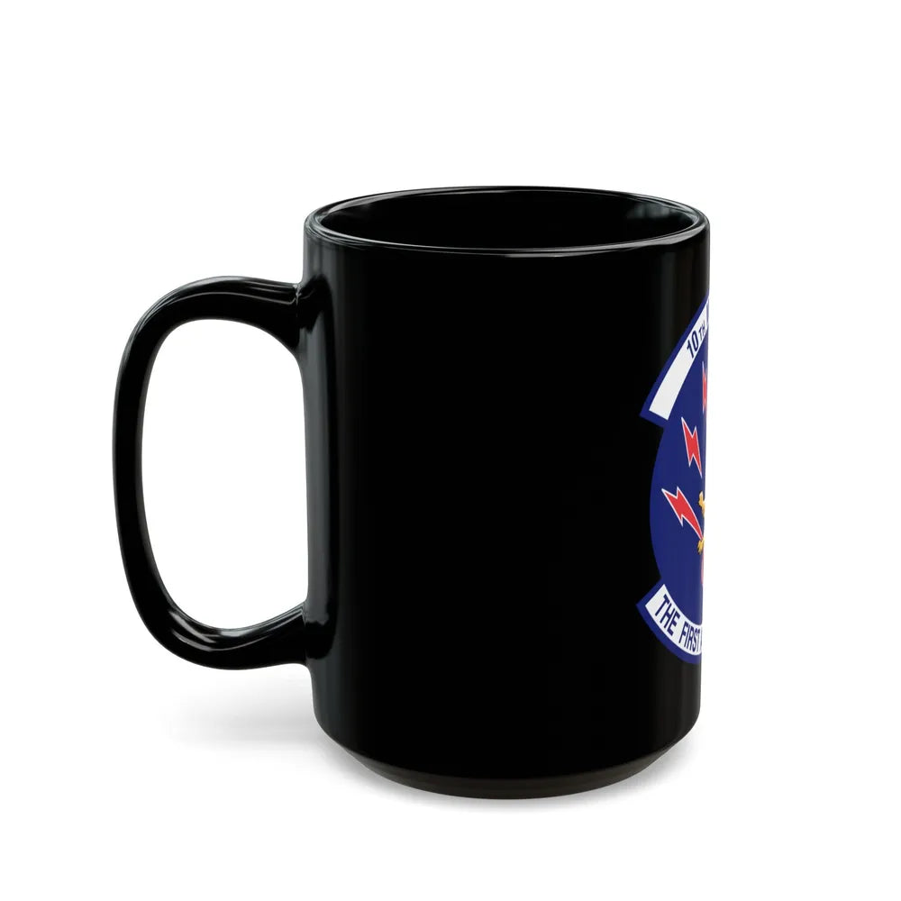 10th Missile SQ The First In The Hole (U.S. Air Force) Black Coffee Mug-Go Mug Yourself