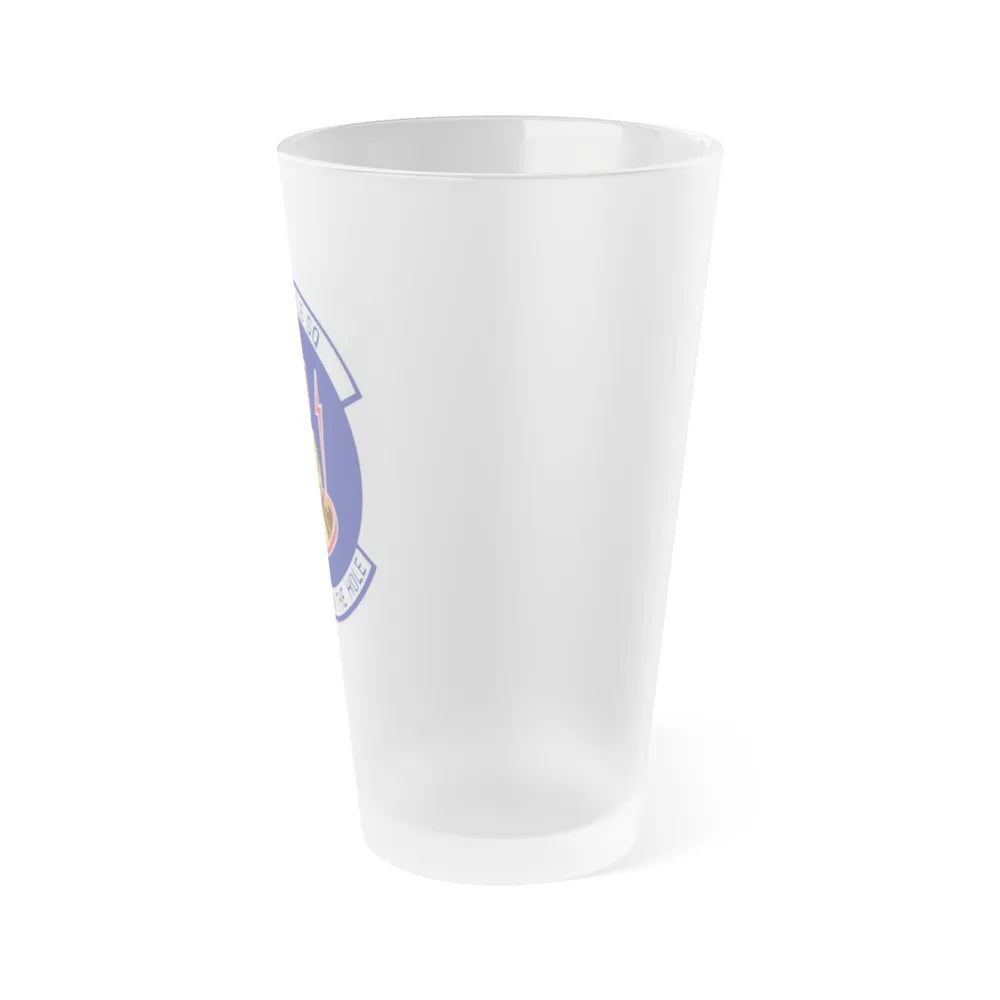 10th Missile SQ The First In The Hole (U.S. Air Force) Frosted Pint Glass 16oz-Go Mug Yourself