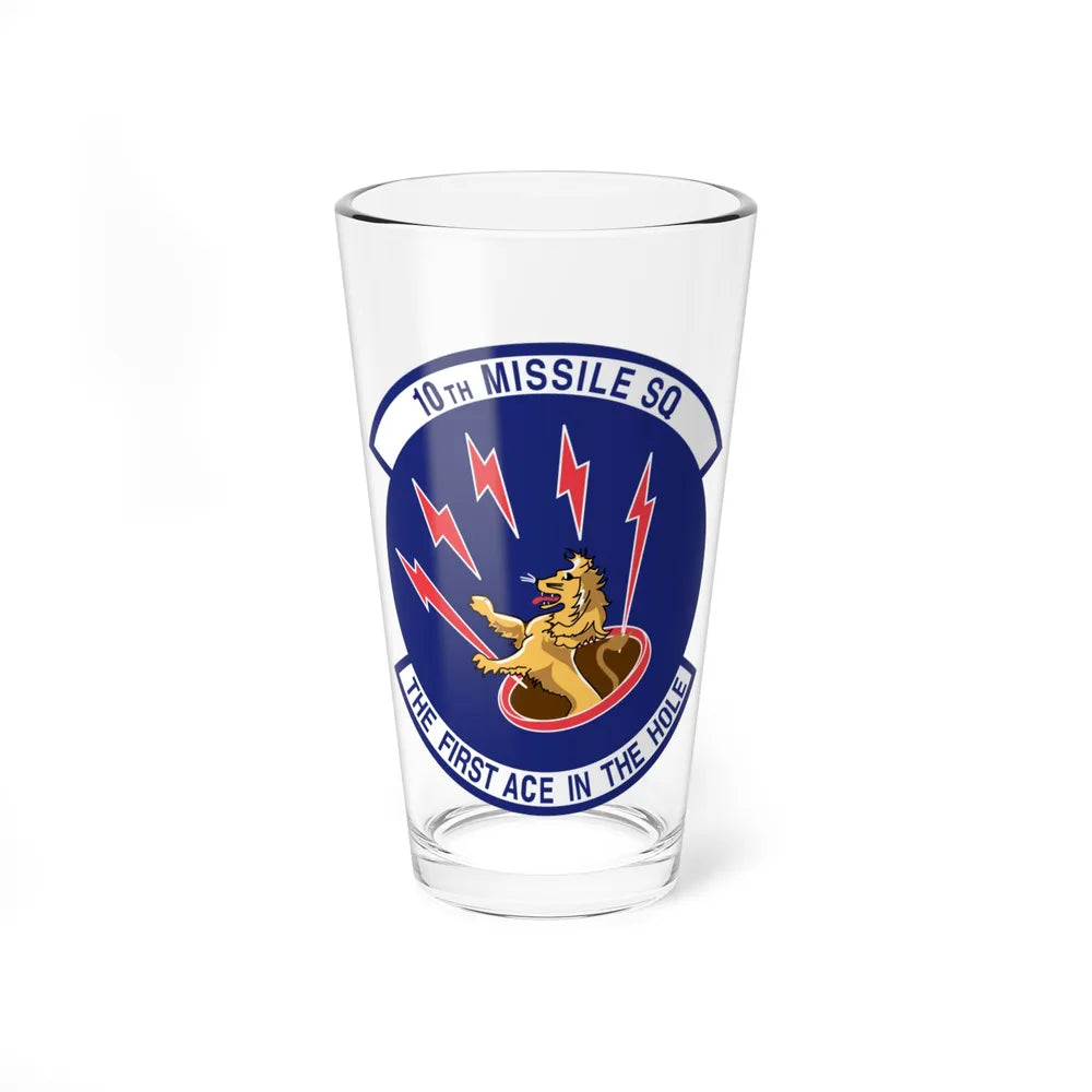 10th Missile SQ The First In The Hole (U.S. Air Force) Pint Glass 16oz-16oz-Go Mug Yourself