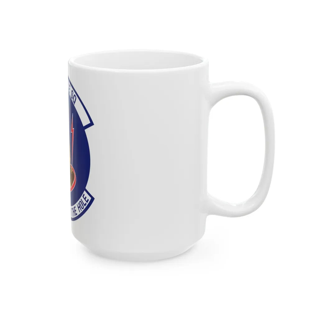 10th Missile SQ The First In The Hole (U.S. Air Force) White Coffee Mug-Go Mug Yourself