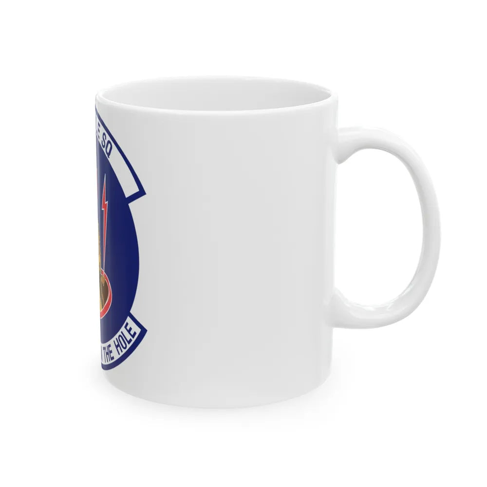 10th Missile SQ The First In The Hole (U.S. Air Force) White Coffee Mug-Go Mug Yourself