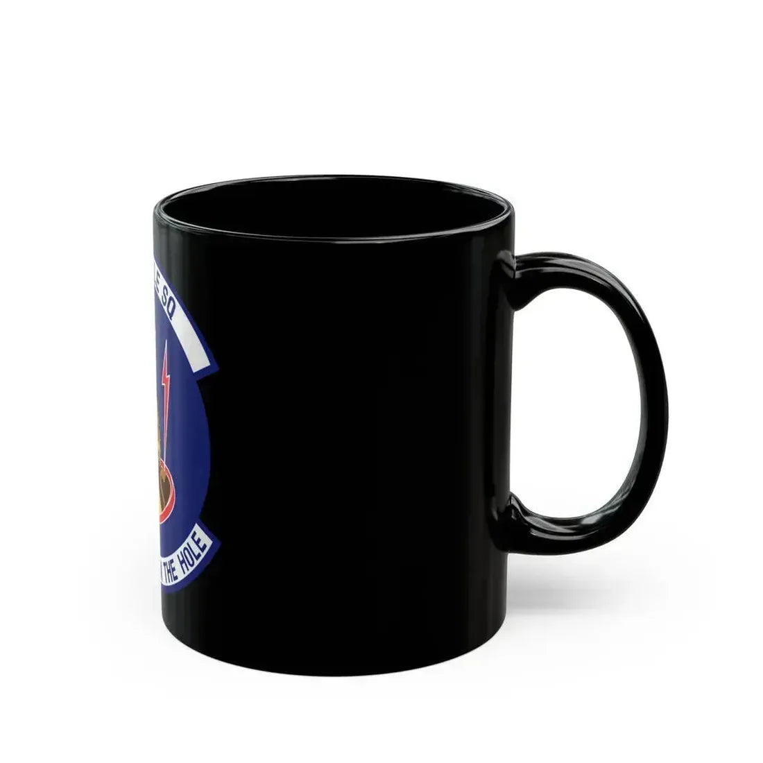 10th Missile SQ The First In The Hole (U.S. Air Force) Black Coffee Mug - Go Mug Yourself