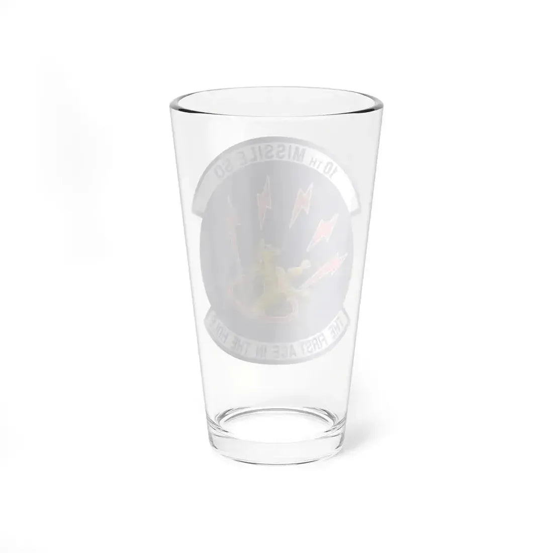 10th Missile SQ The First In The Hole (U.S. Air Force) Pint Glass 16oz - Go Mug Yourself