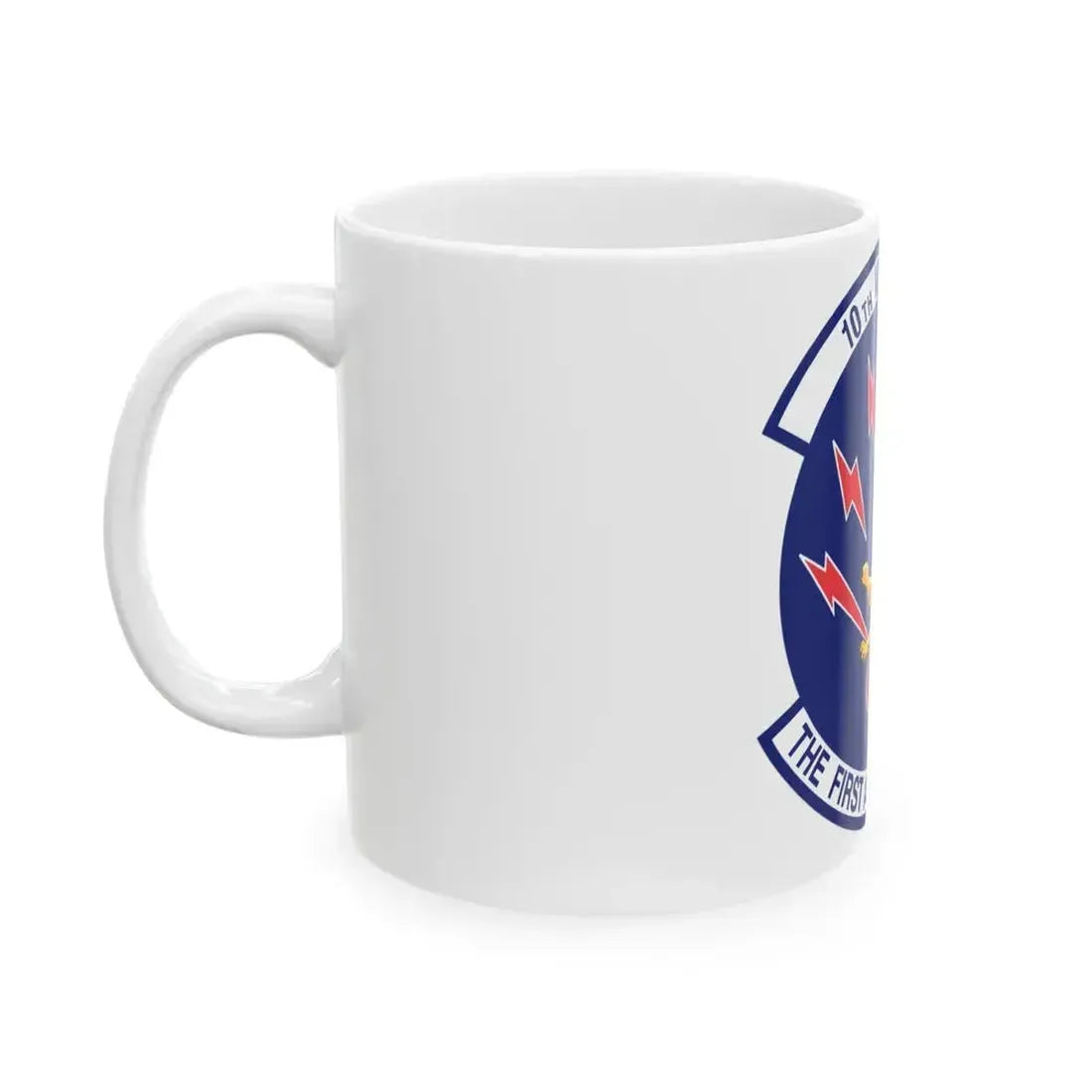 10th Missile SQ The First In The Hole (U.S. Air Force) White Coffee Mug - Go Mug Yourself