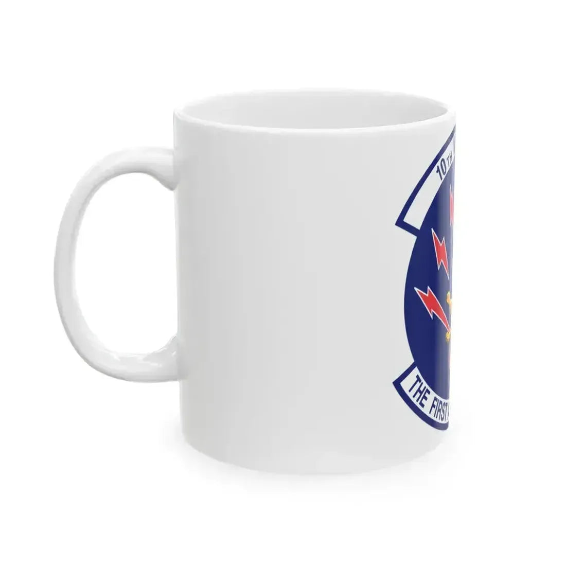 10th Missile SQ The First In The Hole (U.S. Air Force) White Coffee Mug - Go Mug Yourself