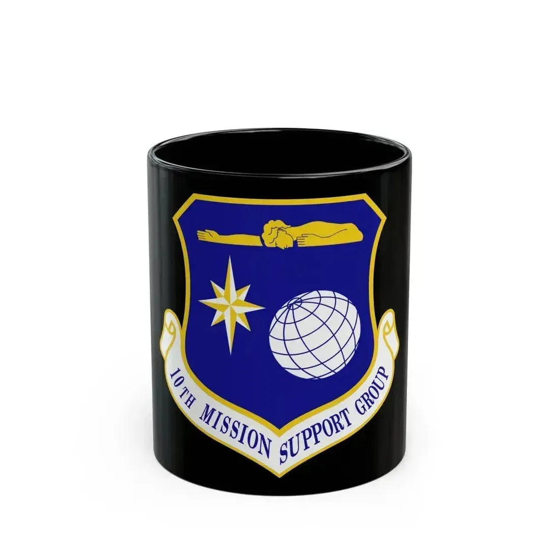 10th Mission Support Group (U.S. Air Force) Black Coffee Mug 11oz - Go Mug Yourself