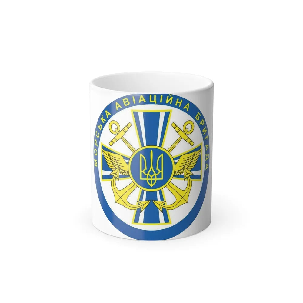 10th Naval Aviation Brigade of the Ukrainian Navy (Ukraine) Color Changing Mug 11oz-11oz-Go Mug Yourself