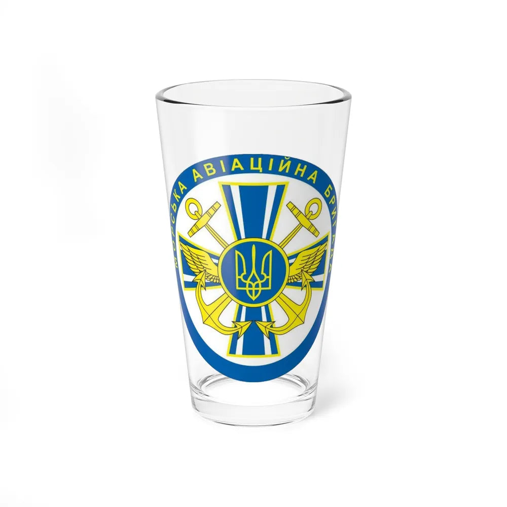 10th Naval Aviation Brigade of the Ukrainian Navy (Ukraine) Pint Glass 16oz-16oz-Go Mug Yourself