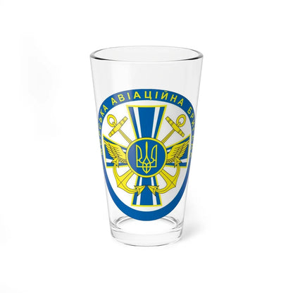 10th Naval Aviation Brigade of the Ukrainian Navy (Ukraine) Pint Glass 16oz-16oz-Go Mug Yourself