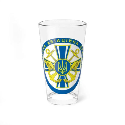 10th Naval Aviation Brigade of the Ukrainian Navy (Ukraine) Pint Glass 16oz 16oz - Go Mug Yourself
