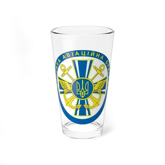 10th Naval Aviation Brigade of the Ukrainian Navy (Ukraine) Pint Glass 16oz 16oz - Go Mug Yourself