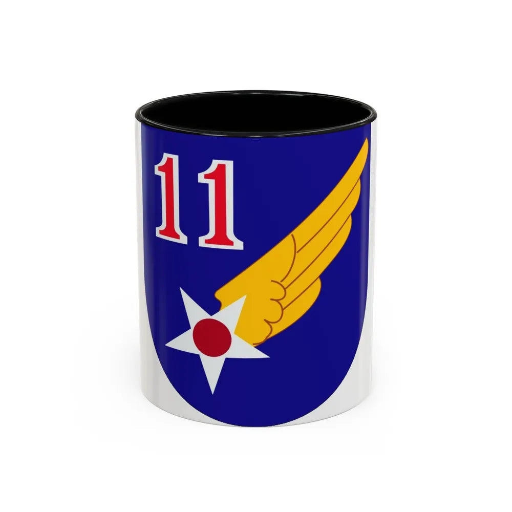 11 Air Force (U.S. Army) Accent Coffee Mug-11oz-Black-Go Mug Yourself