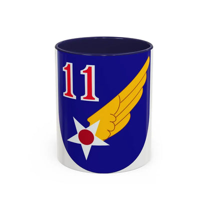 11 Air Force (U.S. Army) Accent Coffee Mug-11oz-Navy-Go Mug Yourself