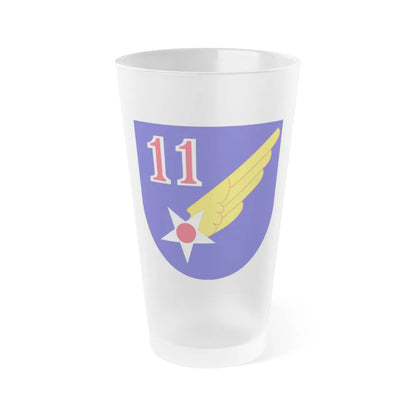 11 Air Force (U.S. Army) Frosted Pint Glass 16oz-Go Mug Yourself