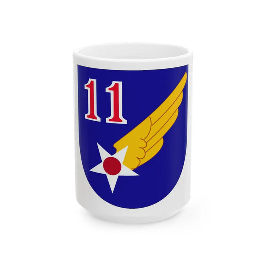 11 Air Force (U.S. Army) White Coffee Mug-15oz-Go Mug Yourself