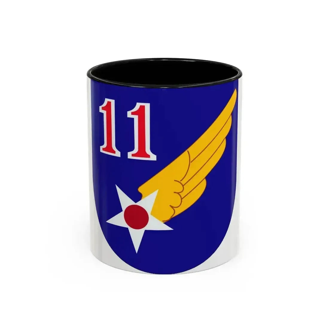 11 Air Force (U.S. Army) Accent Coffee Mug 11oz Black - Go Mug Yourself