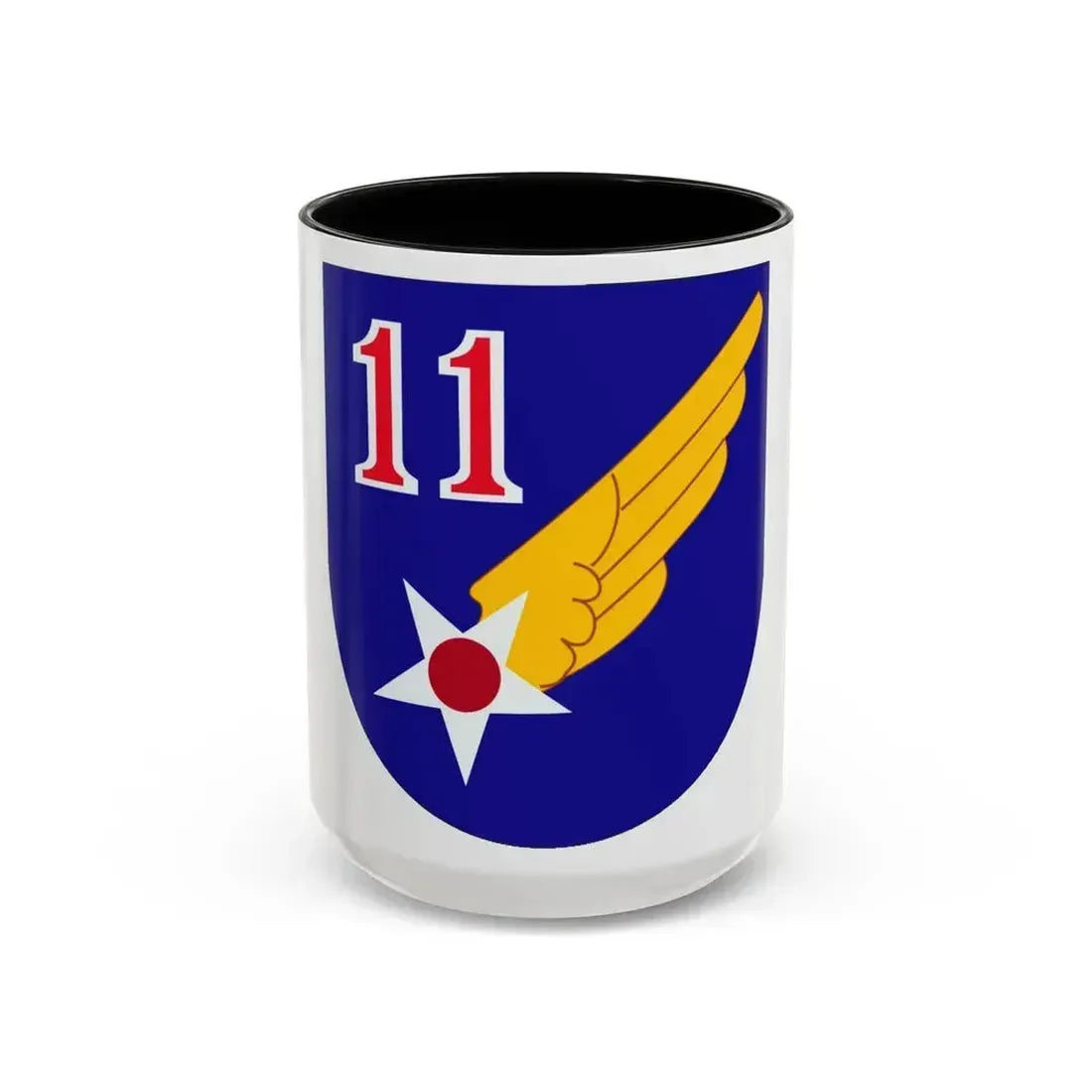 11 Air Force (U.S. Army) Accent Coffee Mug 15oz Black - Go Mug Yourself
