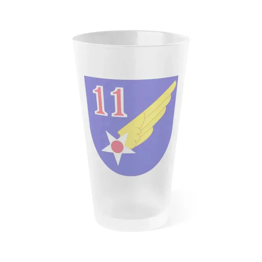 11 Air Force (U.S. Army) Frosted Pint Glass 16oz Default Title - Go Mug Yourself