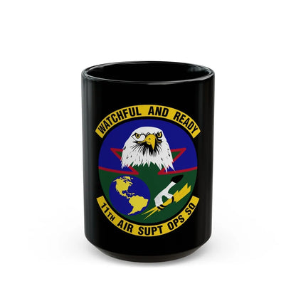 11 Air Support Operations Squadron ACC (U.S. Air Force) Black Coffee Mug-15oz-Go Mug Yourself