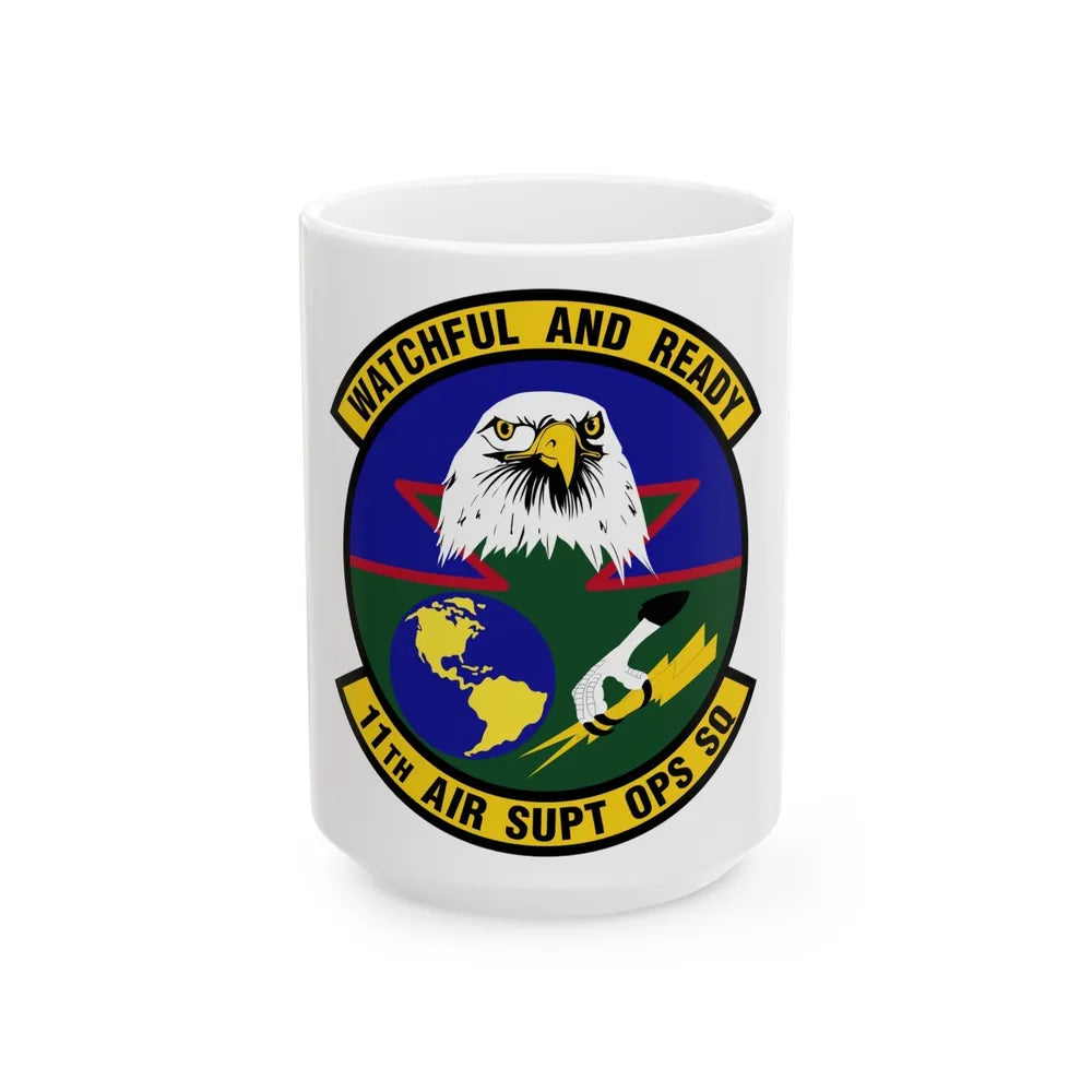 11 Air Support Operations Squadron ACC (U.S. Air Force) White Coffee Mug-15oz-Go Mug Yourself