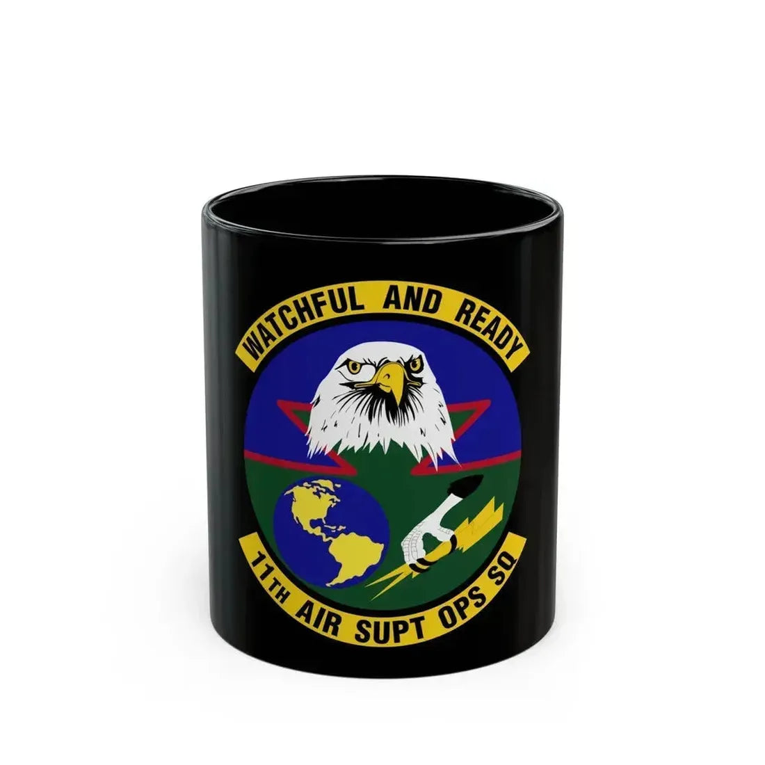 11 Air Support Operations Squadron ACC (U.S. Air Force) Black Coffee Mug 11oz - Go Mug Yourself