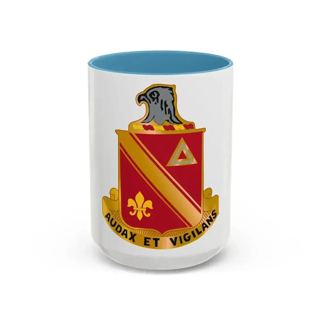 11 Antiaircraft Artillery Missile Battalion (U.S. Army) Accent Coffee Mug 15oz Light Blue - Go Mug Yourself
