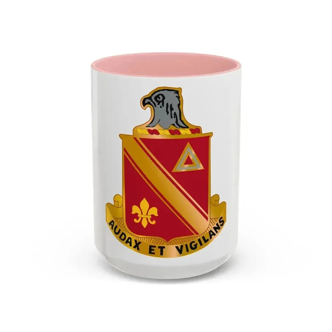 11 Antiaircraft Artillery Missile Battalion (U.S. Army) Accent Coffee Mug 15oz Pink - Go Mug Yourself