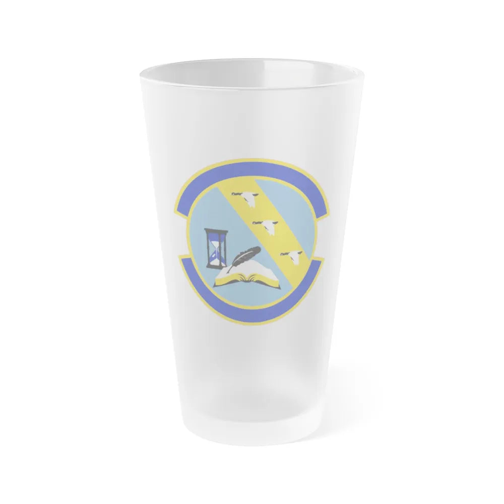 11 Contracting Squadron USAF (U.S. Air Force) Frosted Pint Glass 16oz-16oz-Frosted-Go Mug Yourself