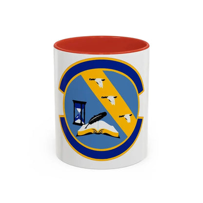 11 Contracting Squadron USAF (U.S. Air Force) Accent Coffee Mug 11oz Red - Go Mug Yourself