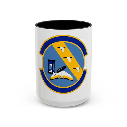 11 Contracting Squadron USAF (U.S. Air Force) Accent Coffee Mug 15oz Black - Go Mug Yourself