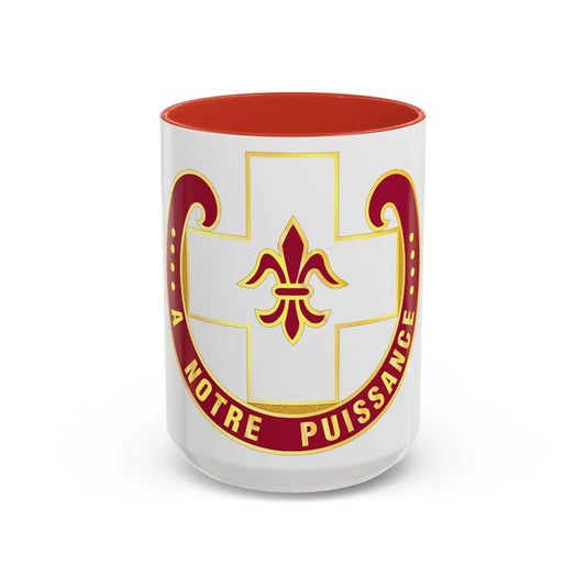 11 Evacuation Hospital (U.S. Army) Accent Coffee Mug-11oz-Pink-Go Mug Yourself