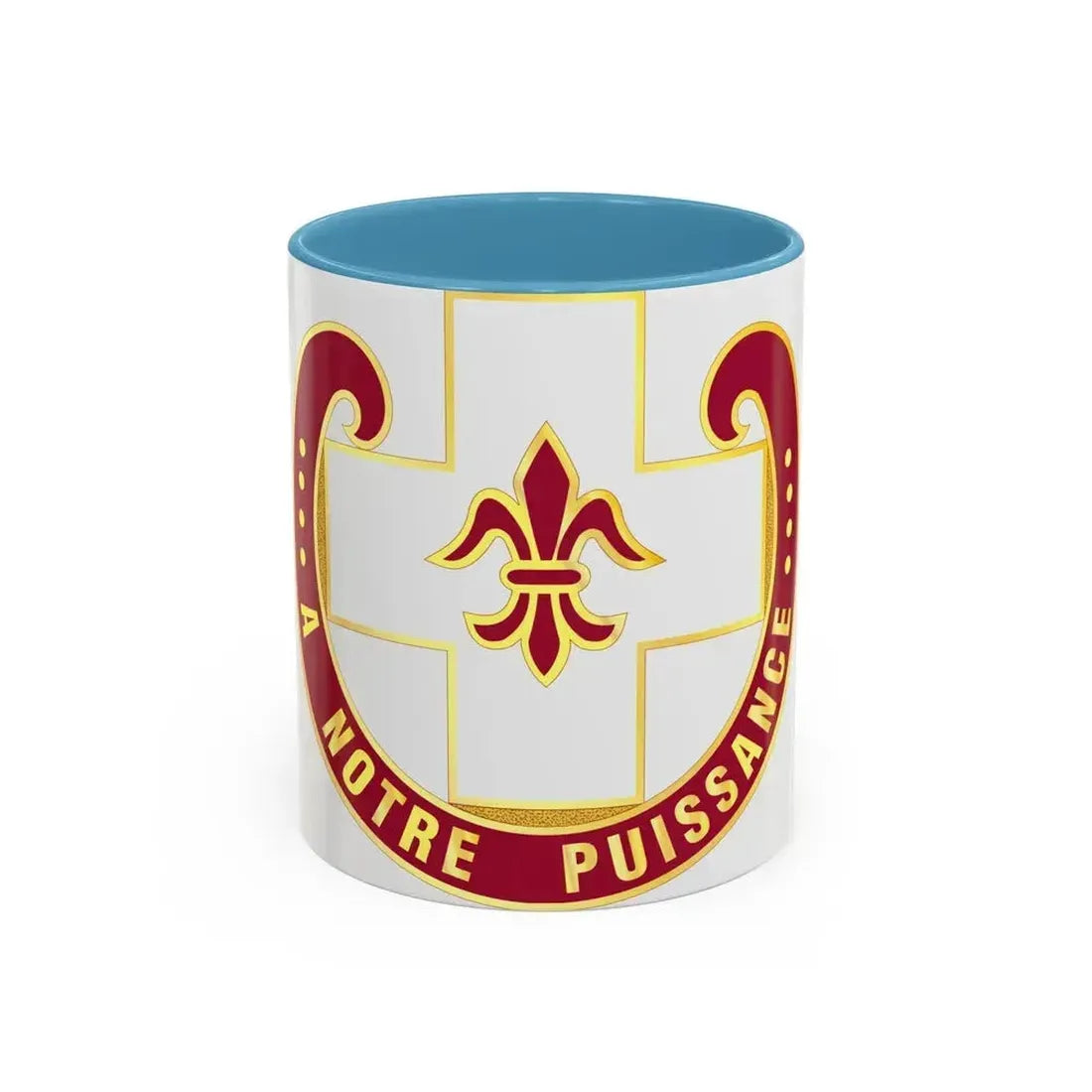 11 Evacuation Hospital (U.S. Army) Accent Coffee Mug 11oz Light Blue - Go Mug Yourself