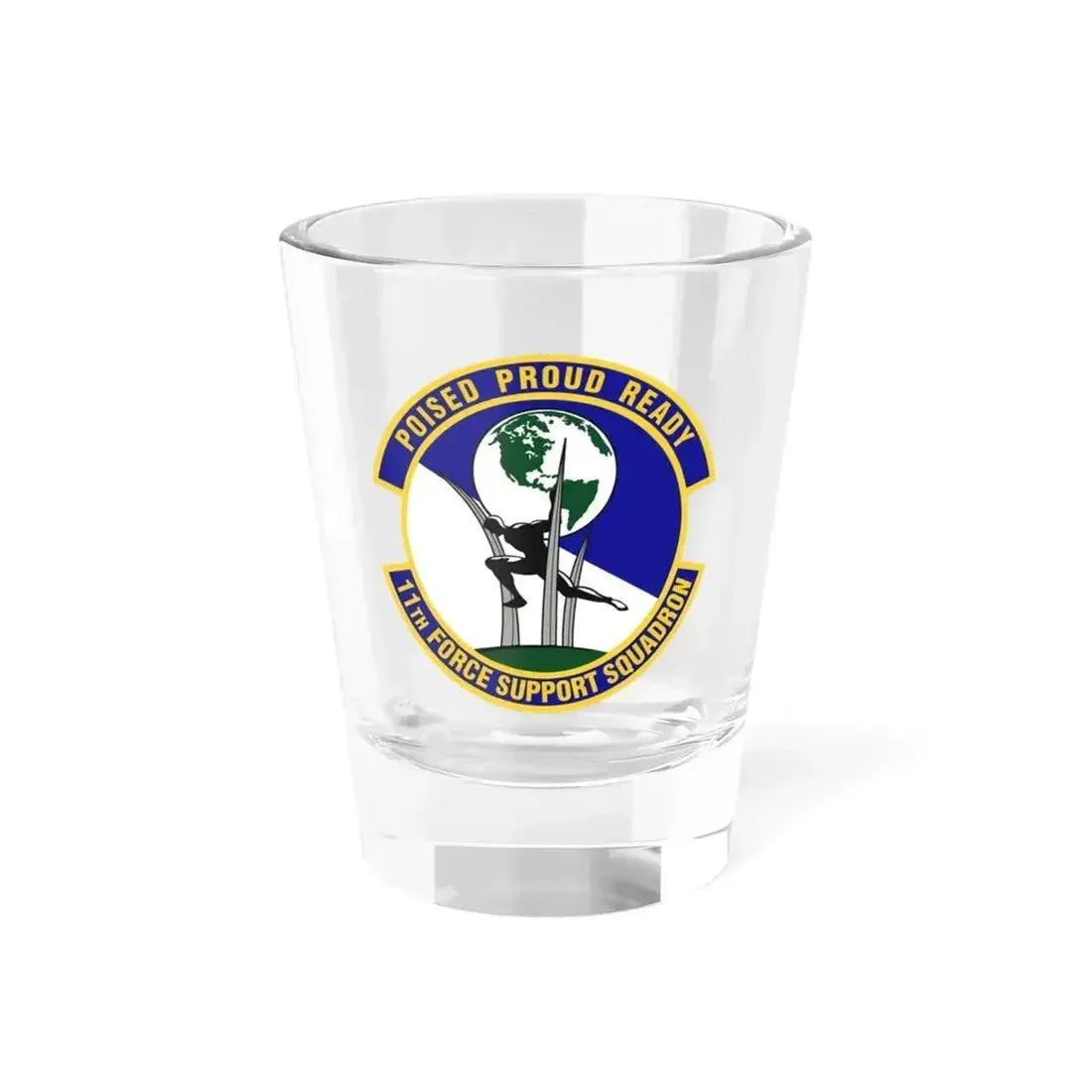 11 Force Support Squadron USAF (U.S. Air Force) Shot Glass 1.5oz 1.5oz - Go Mug Yourself