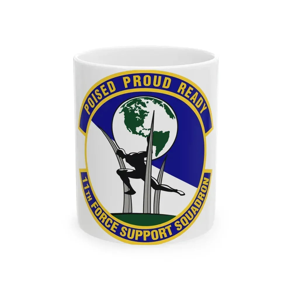 11 Force Support Squadron USAF (U.S. Air Force) White Coffee Mug 11oz - Go Mug Yourself