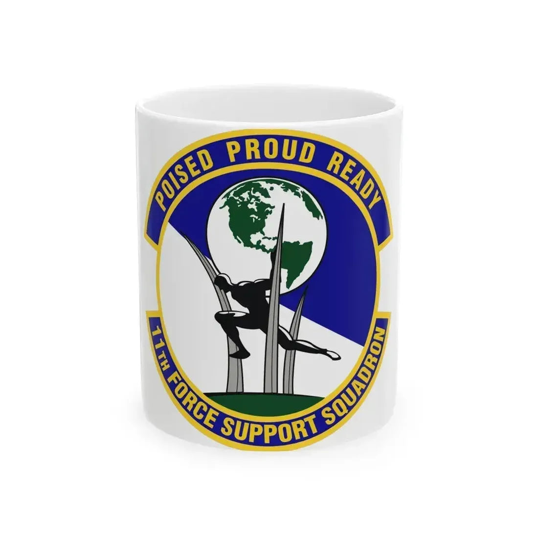 11 Force Support Squadron USAF (U.S. Air Force) White Coffee Mug 11oz - Go Mug Yourself