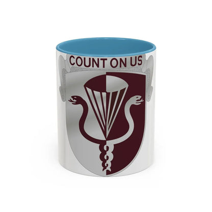 11 Medical Battalion (U.S. Army) Accent Coffee Mug-11oz-Light Blue-Go Mug Yourself