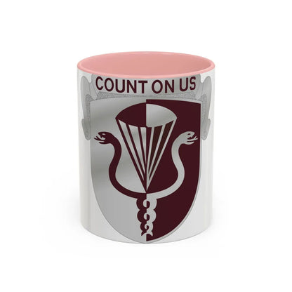 11 Medical Battalion (U.S. Army) Accent Coffee Mug-11oz-Pink-Go Mug Yourself