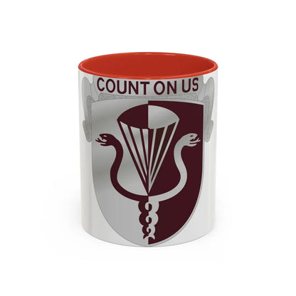 11 Medical Battalion (U.S. Army) Accent Coffee Mug-11oz-Red-Go Mug Yourself