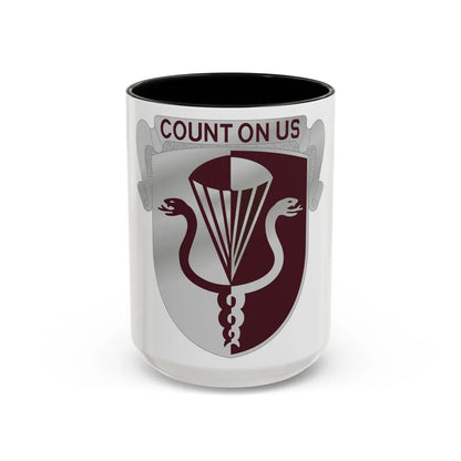 11 Medical Battalion (U.S. Army) Accent Coffee Mug-15oz-Black-Go Mug Yourself