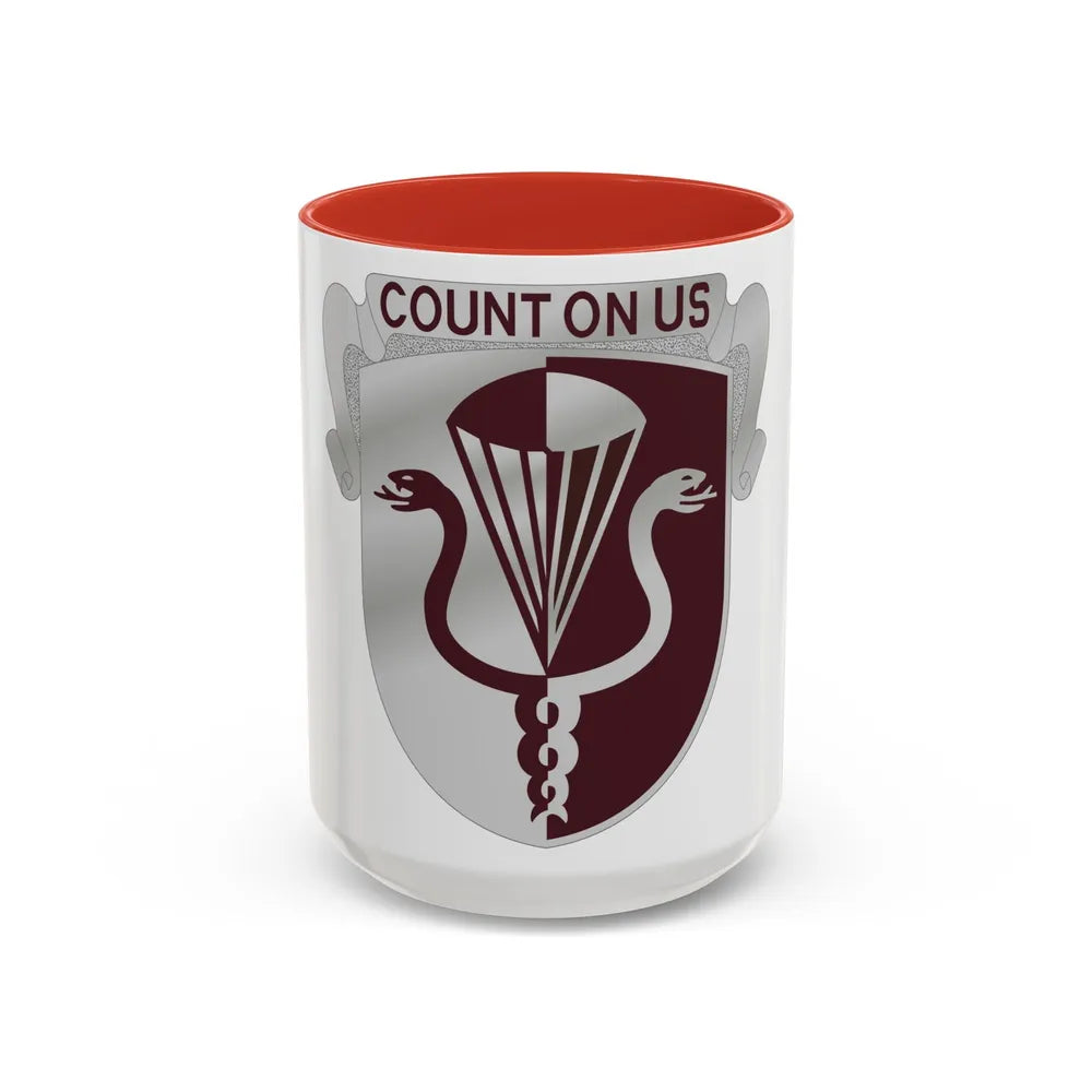 11 Medical Battalion (U.S. Army) Accent Coffee Mug-15oz-Pink-Go Mug Yourself